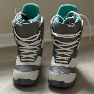 Burton Coco Imprint1 Snowboard Boots Size 9 Women's White Grey Teal